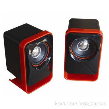 2.0-channel Computer Speakers with USB Power Supplier, 3W x 2 Output Power
